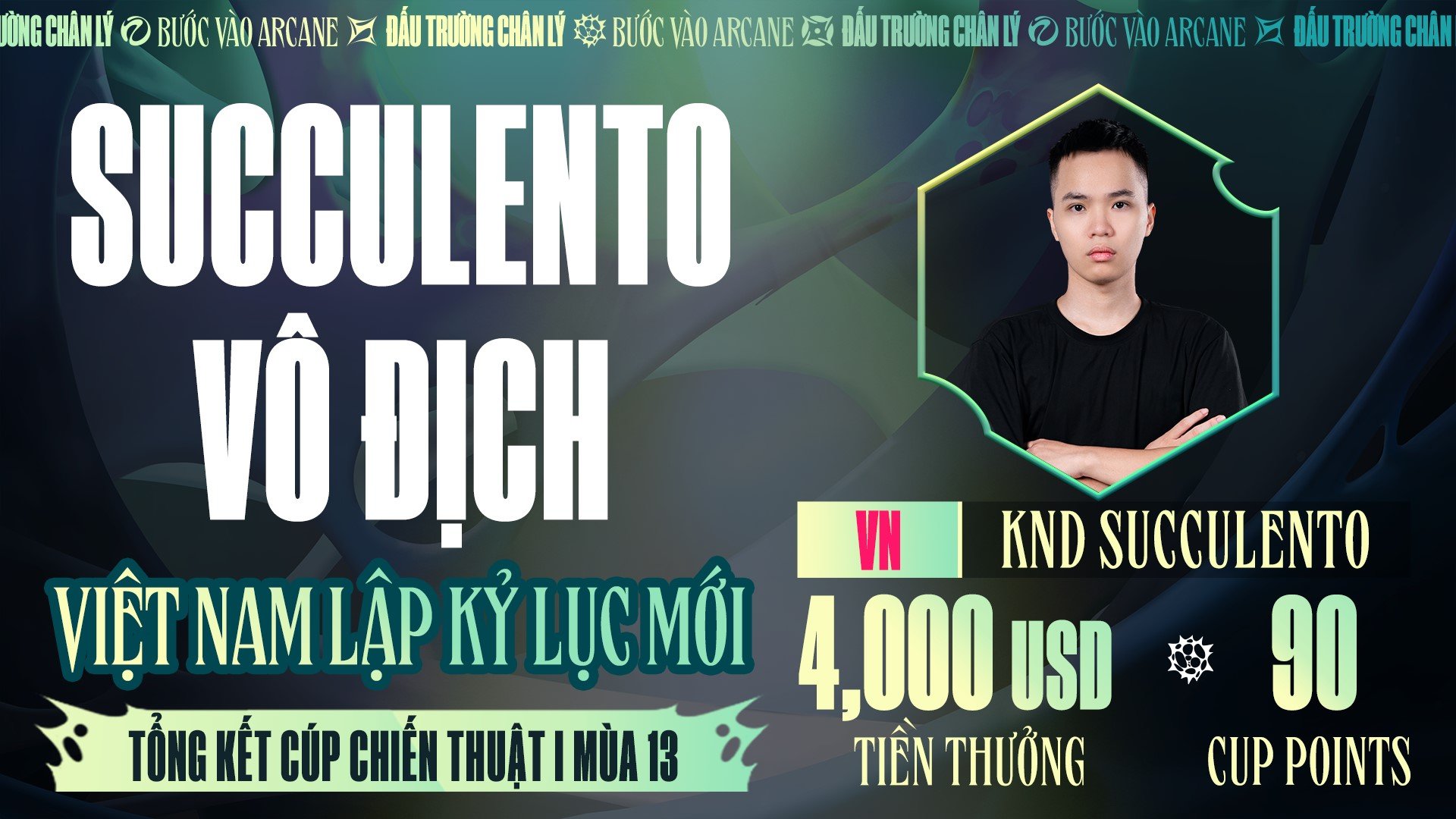 Đấu Trường Chân Lý Esports Mùa 13: Kỳ Thủ KND SUCCULENTO Giúp Khu Vực Việt Nam Tiếp Tục Đăng Quang Tại Cúp Chiến Thuật APAC