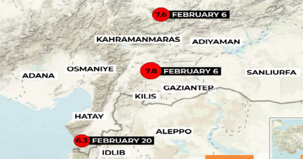 Số người tử vong do trận động đất mới ở vùng biên giới Thổ Nhĩ Kỳ - Syria tăng lên 6