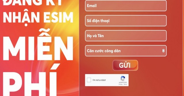 Cách nhận eSIM của Vietnamobile miễn phí, có ngay 35GB data/7 ngày