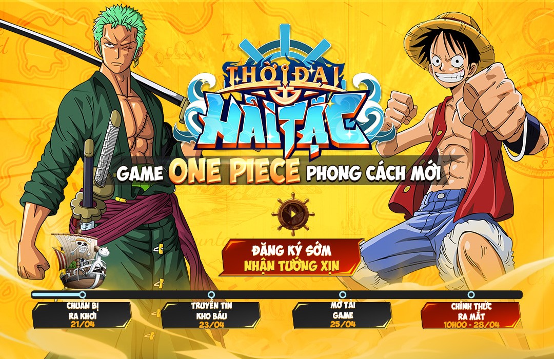 Thời Đại Hải Tặc: Công bố lộ trình ra mắt game, mở lễ hội hoành tráng đón fan