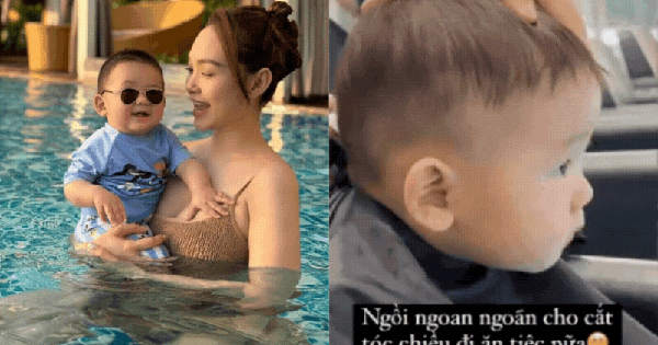 Minh Hằng đưa con trai đi tân trang dịp cuối tuần, nhóc tì 8 tháng tuổi có biểu cảm hài hước khiến netizen 