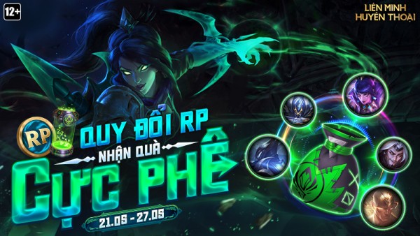 Quy đổi RP – Nhận quà cực phê từ 00:30 21/05 đến 23:59 27/05