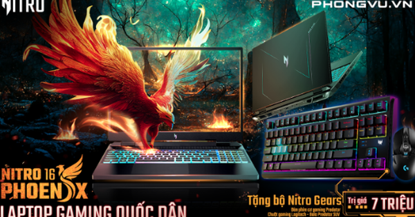 Sắm laptop Nitro 16 Phoenix RTX 4050 nhận Nitro Gears trị giá 7 triệu đồng