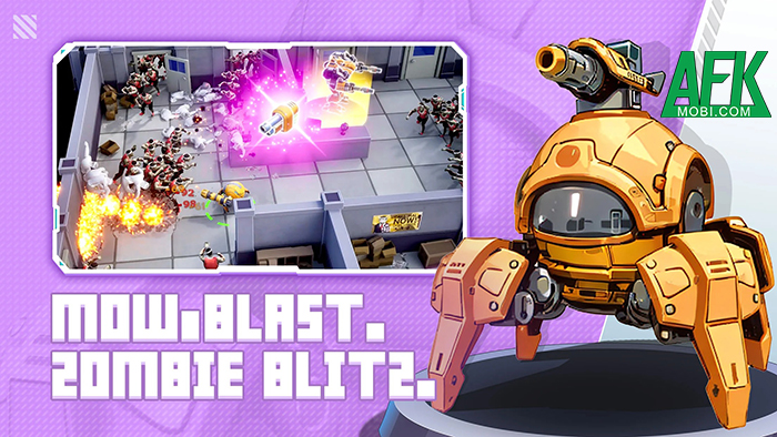 Điều khiển robot càn quét bọn thây ma trong game Mech Assemble: Zombie Swarm