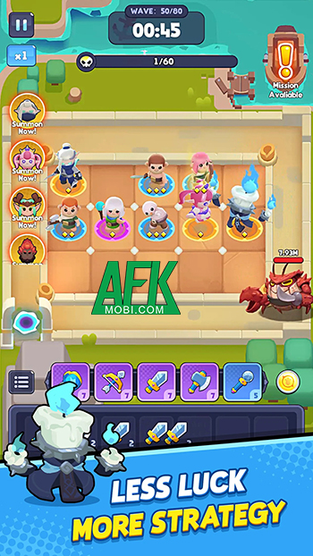 Weapon Hero: Merge TD cho bạn hợp nhất vũ khí để gia tăng sức phòng thủ của các anh hùng
