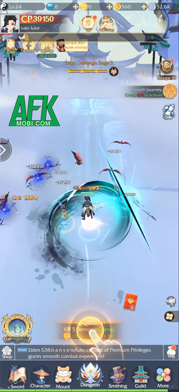 Epic Rebel: Idle Myth game nhập vai nhàn rỗi trực tuyến lấy chủ đề tiên hiệp