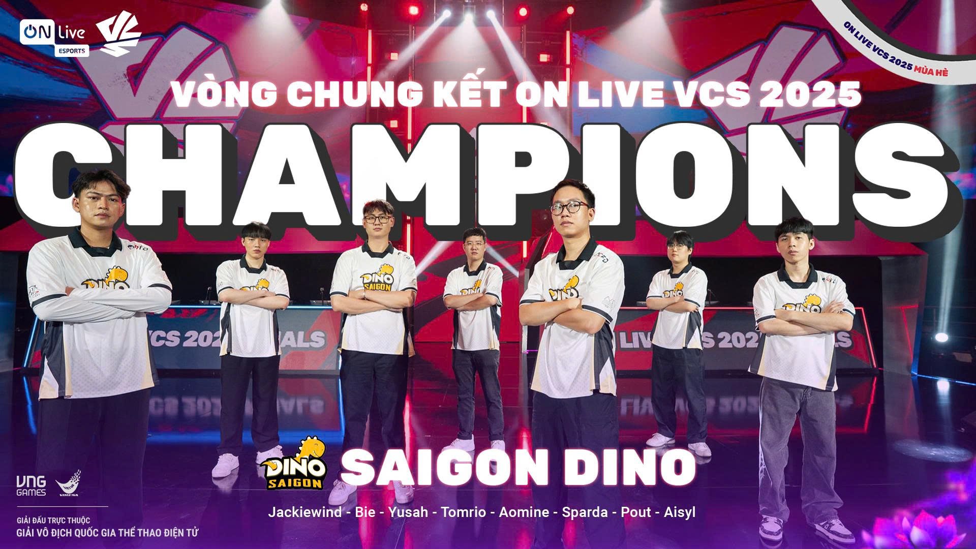 ON Live VCS 2025: Saigon Dino Thi Đấu Thuyết Phục Để Lên Ngôi Vô Địch