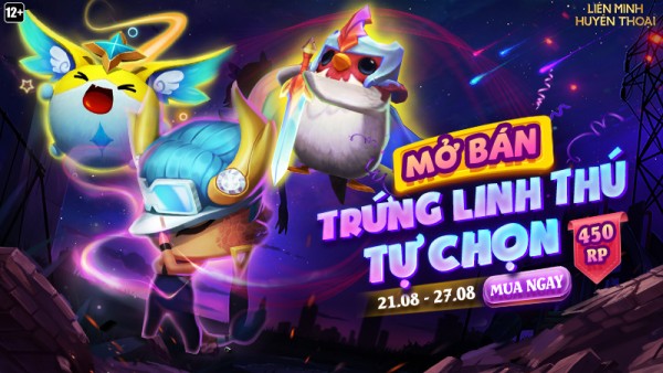 Mở bán Trứng Linh Thú Tự Chọn – Sở hữu Linh Thú 3 Sao yêu thích dễ dàng từ 21/08 đến 27/08