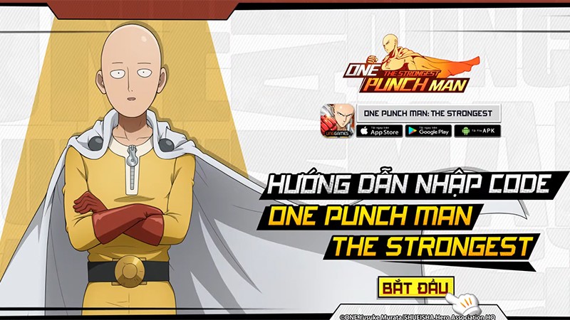 One Punch Man: The Strongest tặng gift-code mừng game ra mắt