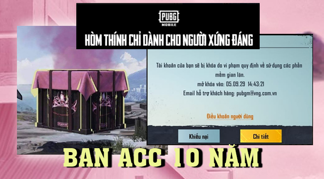 PUBG Mobile: Game thủ muốn bật khóc vì hòm thính BLACKPINK đem đến… 10 năm khoá acc