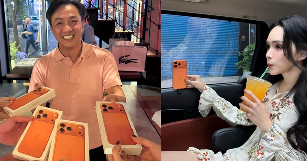 iPhone 17 Pro Max Cam đổ bộ showbiz Việt: Hương Giang khéo khoe, Cường đô la tặng nhân viên cả chục chiếc cùng lúc