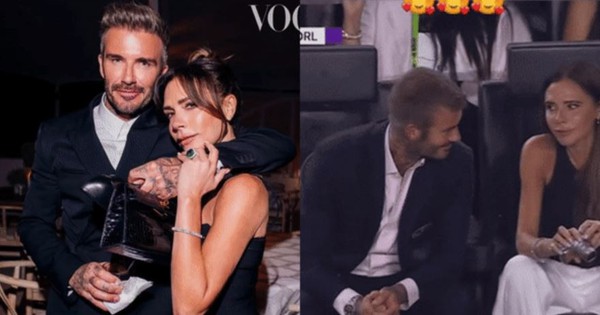 Victoria đưa gì cho Beckham xem mà cả 2 tủm tỉm đến vậy?