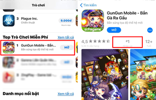 Gun Gun Mobile chễm chệ TOP 1 ALL GAME trên App Store: Đẳng cấp ngôi Vương bắn súng tọa độ!