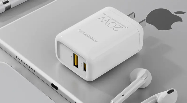 PISEN Pro Dual Port QP 20W – sạc nhanh “chuẩn” nhất cho iPhone 12