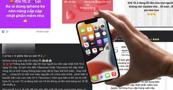 Sự thật đằng sau loạt cảnh báo iOS 15.2 gặp lỗi nặng, iPhone không nên nâng cấp đang lan truyền trên Facebook