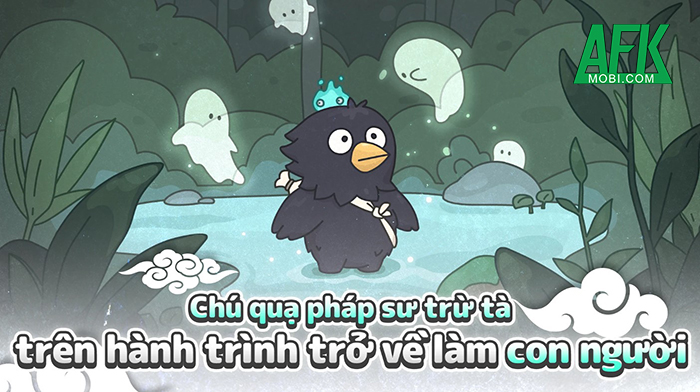 Trở thành pháp sư trừ tà trong hình hài chú quạ ngộ nghĩnh với game Boori’s Spooky Tales :Idle RPG