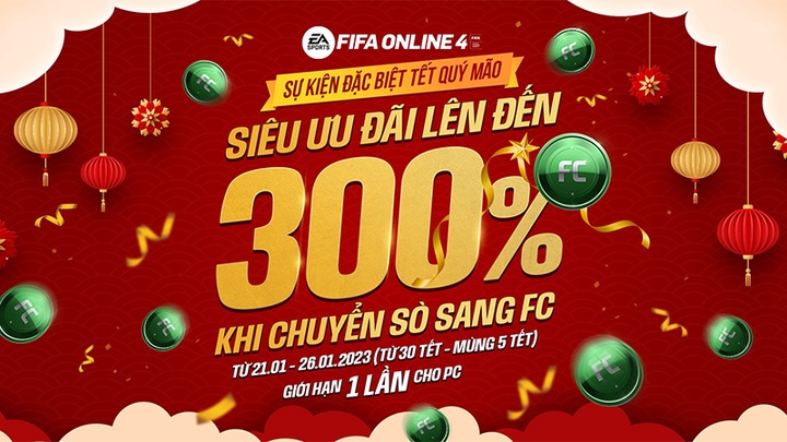 Chuyển Sò sang FC FO4 tháng 1/2023: Game thủ nhận khuyến mãi tối đa bao nhiêu FC?