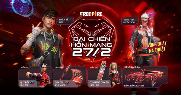 Free Fire: Game thủ nhận miễn phí skin nhân vật Mãng Xà Thần trong sự kiện mới nhất