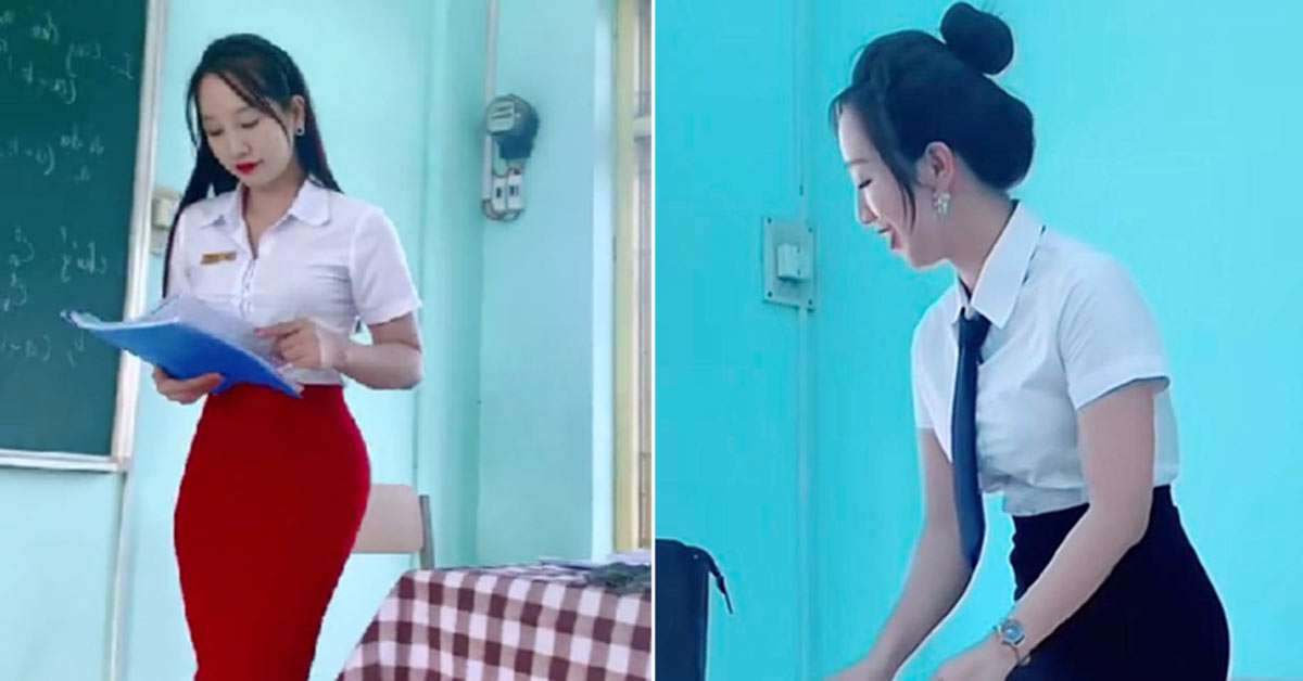 “Cô giáo xinh nhất Vĩnh Phúc” khiến dân mạng xôn xao vì loạt clip đi dạy