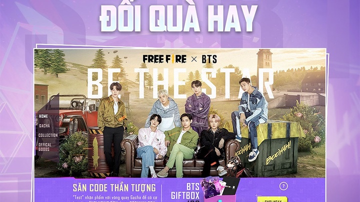 Chi tiết sự kiện Free Fire x BTS