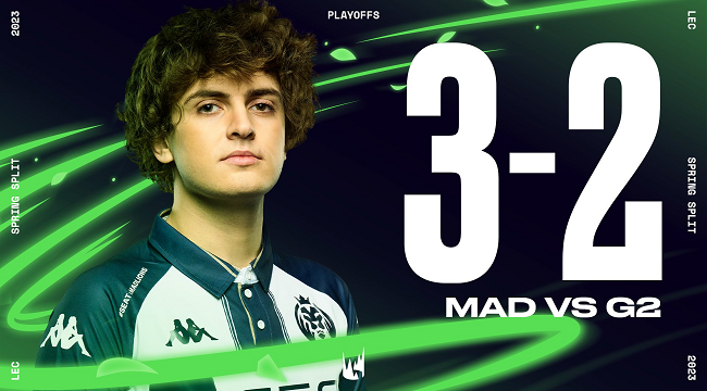 MAD Lions đánh bại G2 Esports ở playoffs LEC mùa xuân 2023