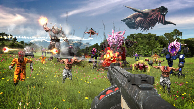 Serious Sam 4 chính thức show gameplay lộ diện kẻ địch của toàn nhân loại