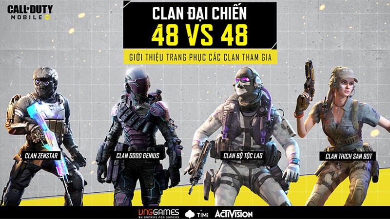 Call of Duty: Mobile VN - “Clan đại chiến” lần 3 cho phép game thủ nhận diện bằng trang phục mới