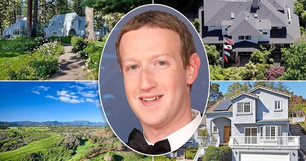 Khám phá danh mục bất động sản trị giá 300 triệu USD của CEO Mark Zuckerberg