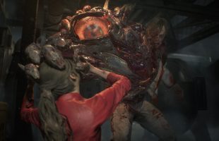 Cận cảnh nàng Claire Redfield vật lộn chống lại quái vật đột biến trong Resident Evil 2 Remake