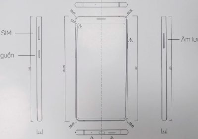 Bphone 3 lộ bản thiết kế có màn hình tràn đáy như iPhone X