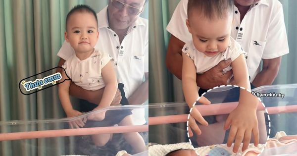 Cậu cả Leon nhà MC Ngô Mai Phương cứ gặp em gái Lipu là ngại ngùng nhưng lại cực kỳ ra dáng anh trai