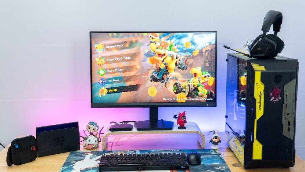 Trải nghiệm game trên Switch 2 cùng combo đỉnh cao Elgato 4K X và Corsair Void Wireless V2