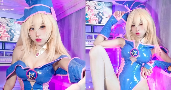 Cosplay Dark Magician Girl cực nóng bỏng từ fan Yu-Gi-Oh!