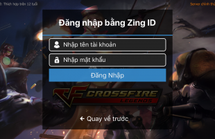 Khuyến cáo cập nhật thông tin SĐT với các game thủ CF Legends dùng tài khoản Zing ID