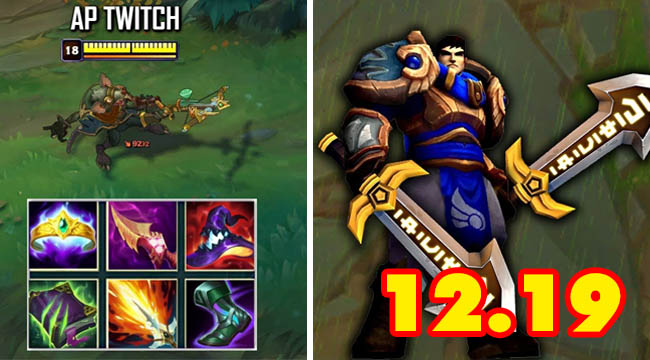 LMHT: Riot Games khuyến khích những lối chơi dị trong 12.19 – Twitch Pháp Sư, Garen chí mạng trở lại