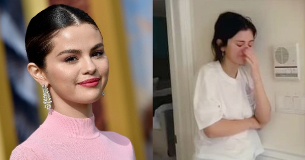 Selena Gomez khóc 