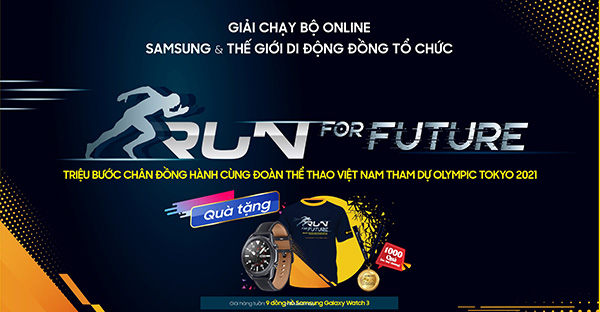 Tham gia giải chạy bộ online Run For Future cổ vũ Olympic Việt Nam cùng Thế Giới Di Động