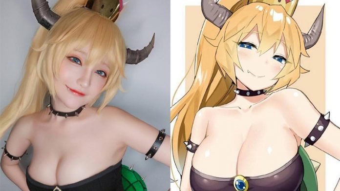 Cosplay Bowsette cực chất khiến Mario cũng phải động lòng