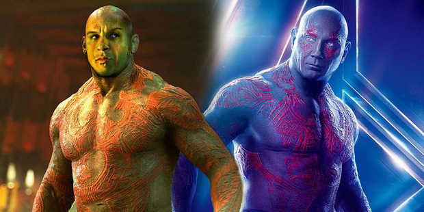 Vin Diesel là hình mẫu gốc của Drax trước khi đi lồng tiếng cho Groot