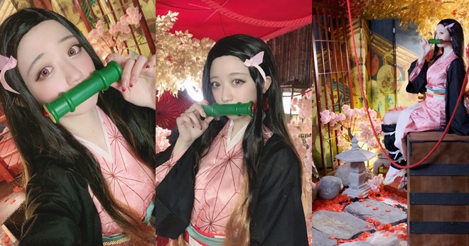 Chiêm ngưỡng bộ ảnh cosplay Nezuko trong Kimetsu no Yaiba đẹp hết nấc