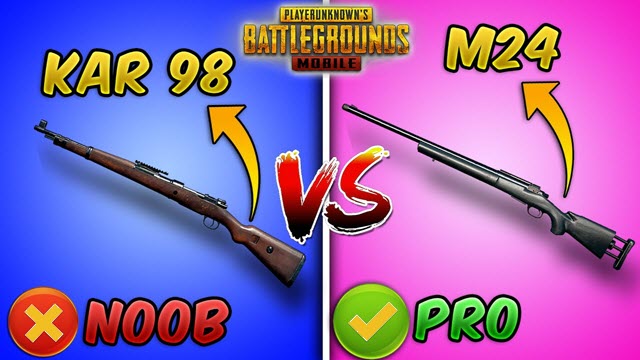 M24 vs Kar98k - Đâu là khẩu súng bắn tỉa tốt hơn trong PUBG Mobile