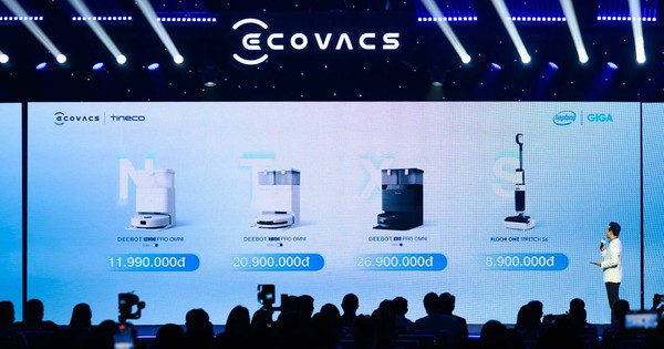 Ecovacs ra mắt nhiều dòng robot hút bụi thế hệ mới tại Việt Nam