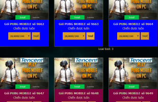 Xuất hiện trang chuyên cho thuê tài khoản… hack PUBG Mobile trên PC