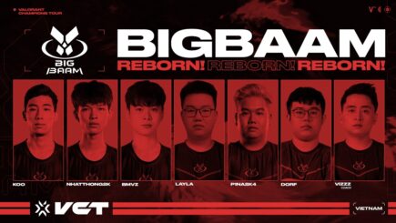 Valorant: Team Big BAAM chính thức comeback cùng dàn lineup ‘khủng’