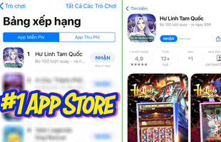 Điểm đánh giá gần tuyệt đối, Hư Linh Tam Quốc Top 1 Store nhiều ngày liên tiếp