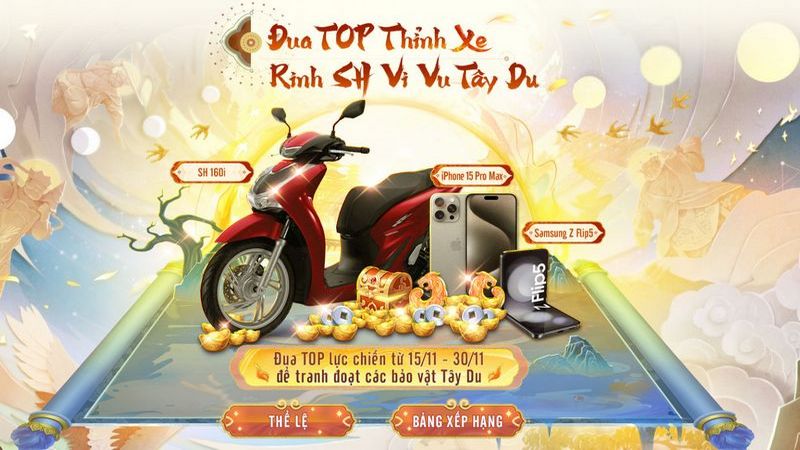 Hàng ngàn giftcode tặng game thủ nhân dịp Tây Du VNG: Đại Náo Tam Giới ra mắt