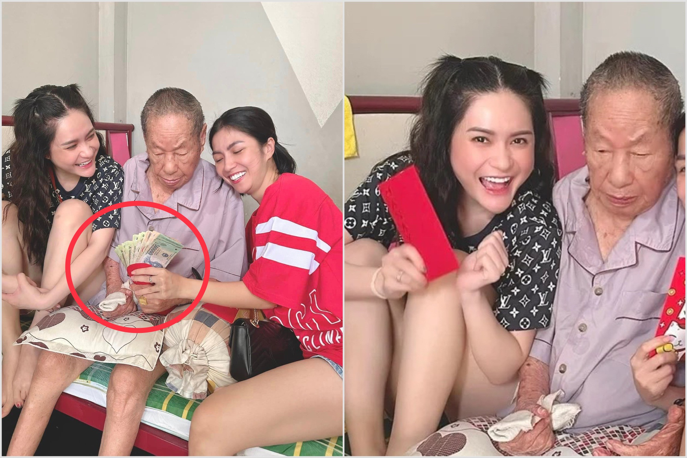 Đến chúc Tết ông nội, “nữ đại gia quận 7” lại cấm mọi người chúc “sống lâu trăm tuổi