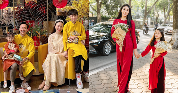 Dàn nhóc tỳ Vbiz diện áo dài ngày mùng 1 Tết: Subeo - Suchin đáng yêu, con gái Hoa hậu Hà Kiều Anh gây 