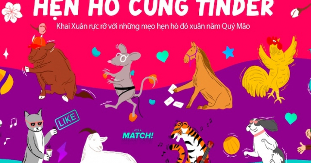 Tinder cùng chuyên gia phong thủy gợi ý đường tình duyên của 12 con giáp trong năm 2023