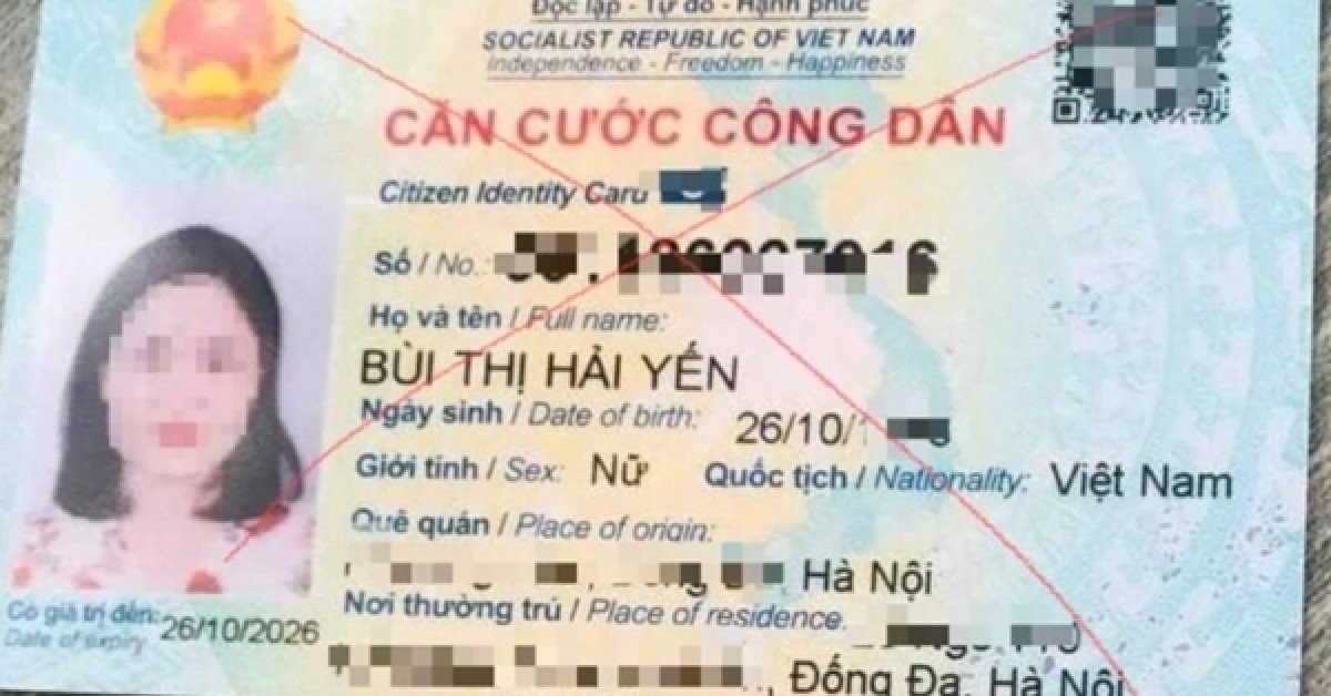 Không nên đăng tải, chia sẻ hình ảnh CCCD lên mạng xã hội